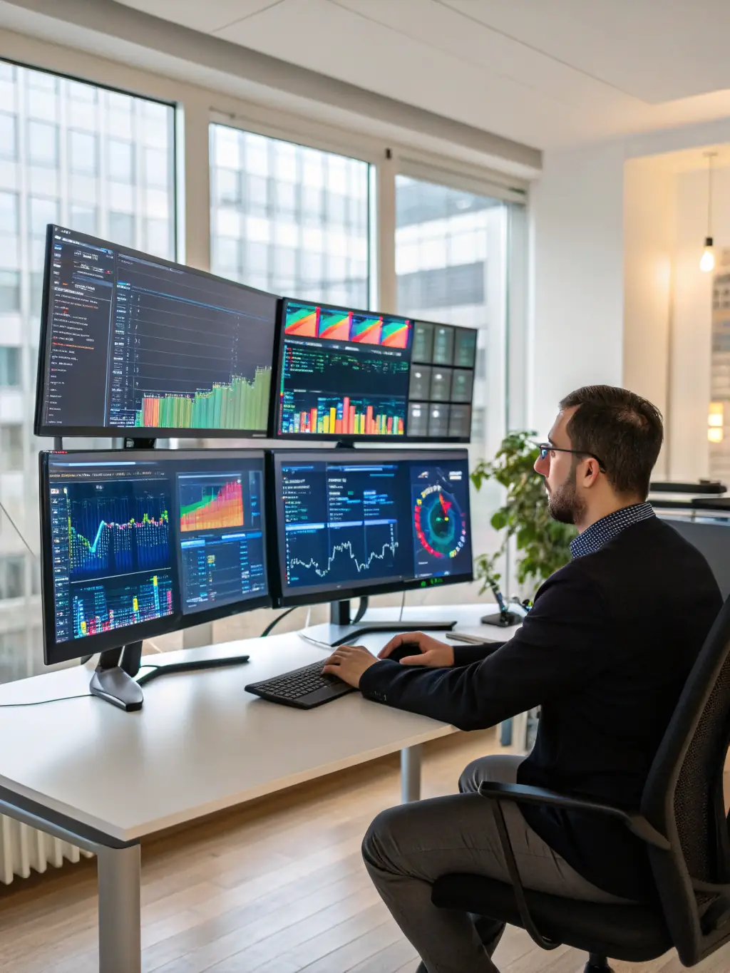 An image of a data scientist working with big data tools and technologies, illustrating the module on big data analytics.