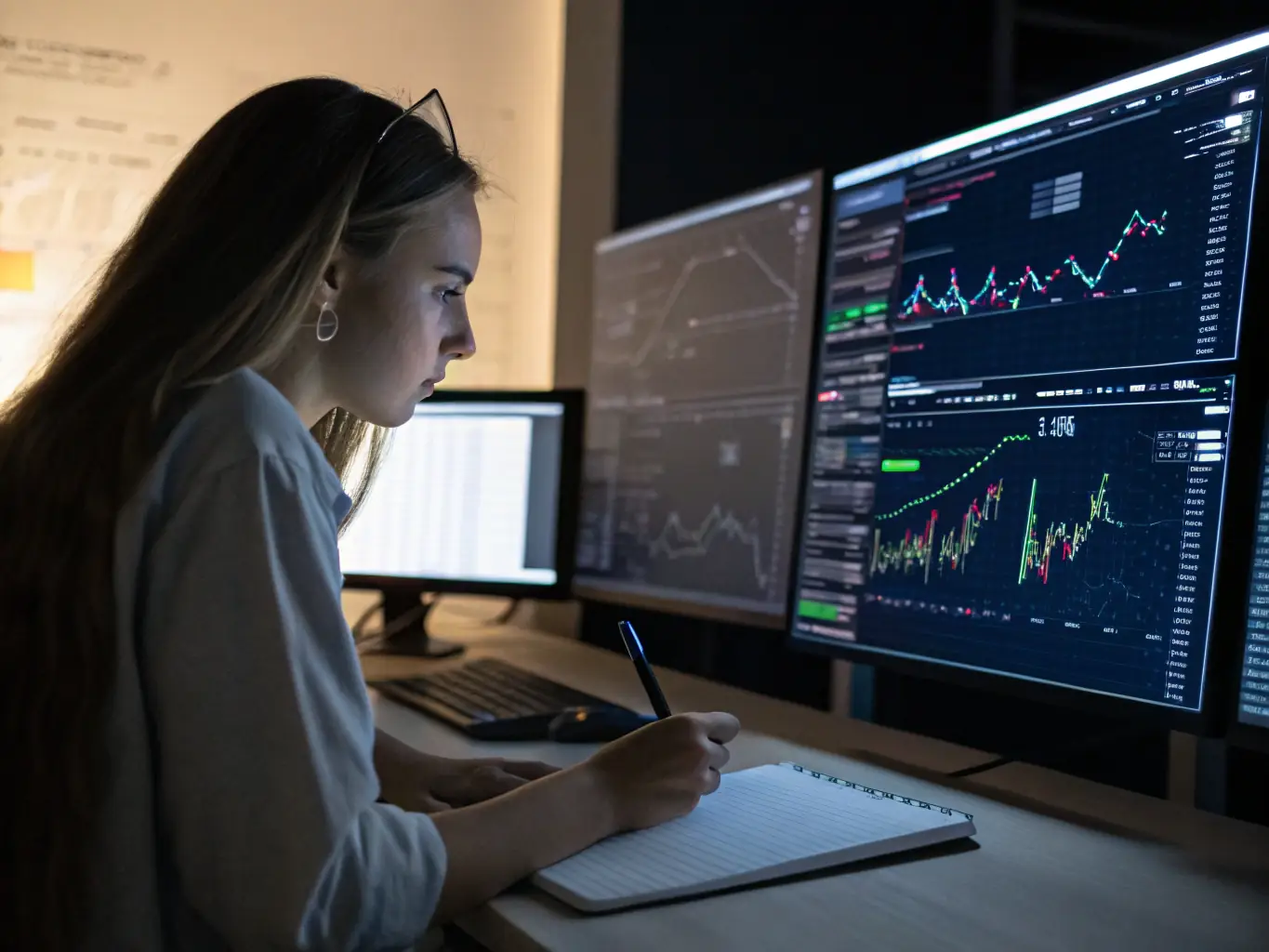 An image of an experienced data scientist leading a training session, explaining complex concepts with clear visuals and engaging with students in a classroom setting.